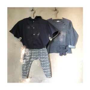 Atelier b Rain Cape 7-8 Years, Navy Blue, Raincoat, Spring, Summer, Hood